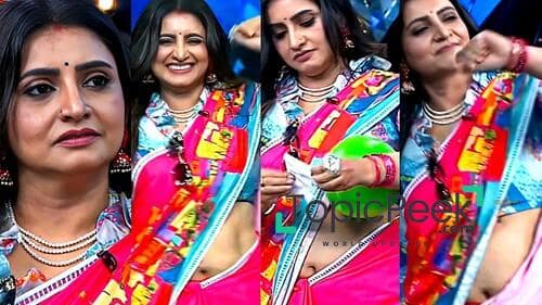 Sujitha Danush Flaunts Navel Sujitha Danush thoppula Navel sexy hole